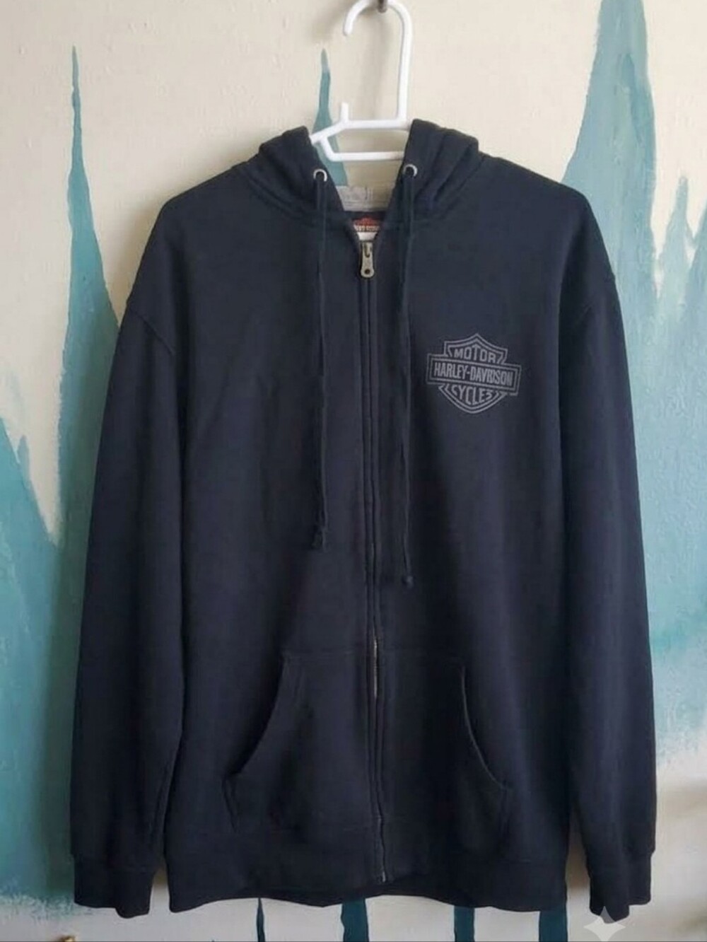 Harley-Davidson Black Full-Zip Hooded Sweater 2XL